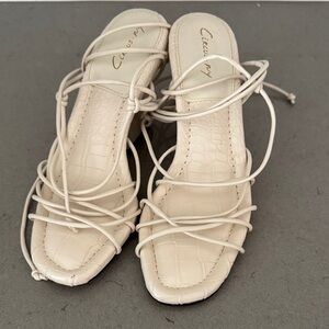 Circus by Sam Edelman Cream Strappy Sandals
